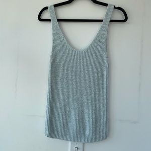 Blue Madewell knit tank top small